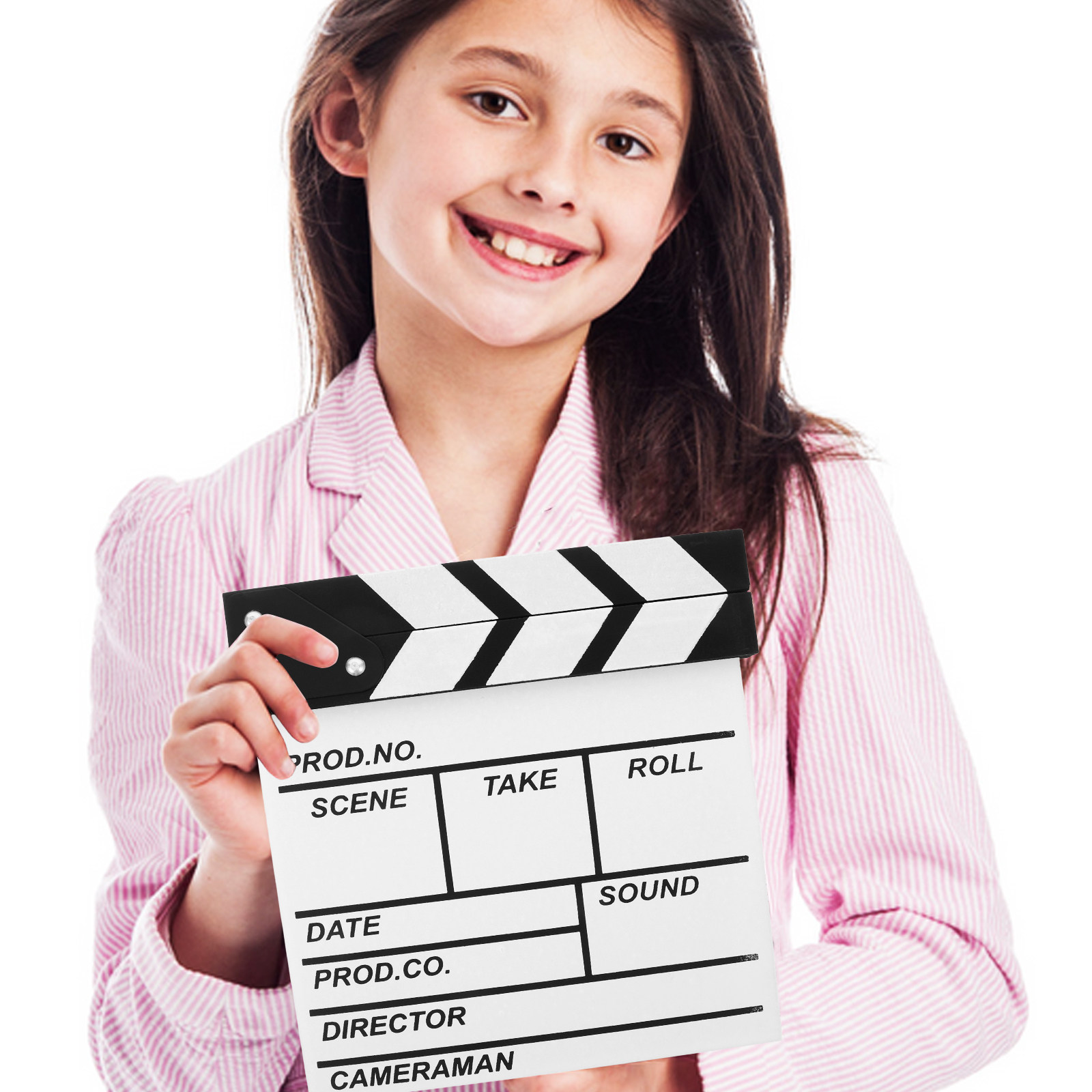 Kids Education Film - Tablero de Madera Blanco de 20x20cm,