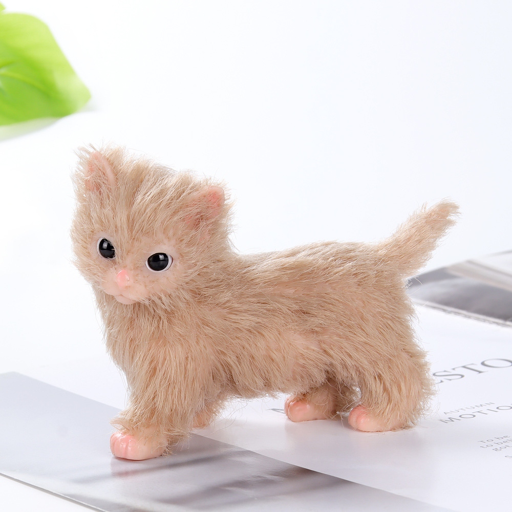Educational Cartoon For Kids - Simulación Mini silicona lindo gatito muñeca