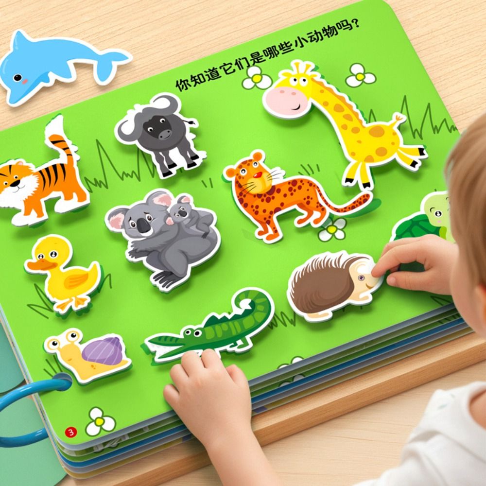 Educational Cartoon For Kids - Libro duradero de 10 páginas para