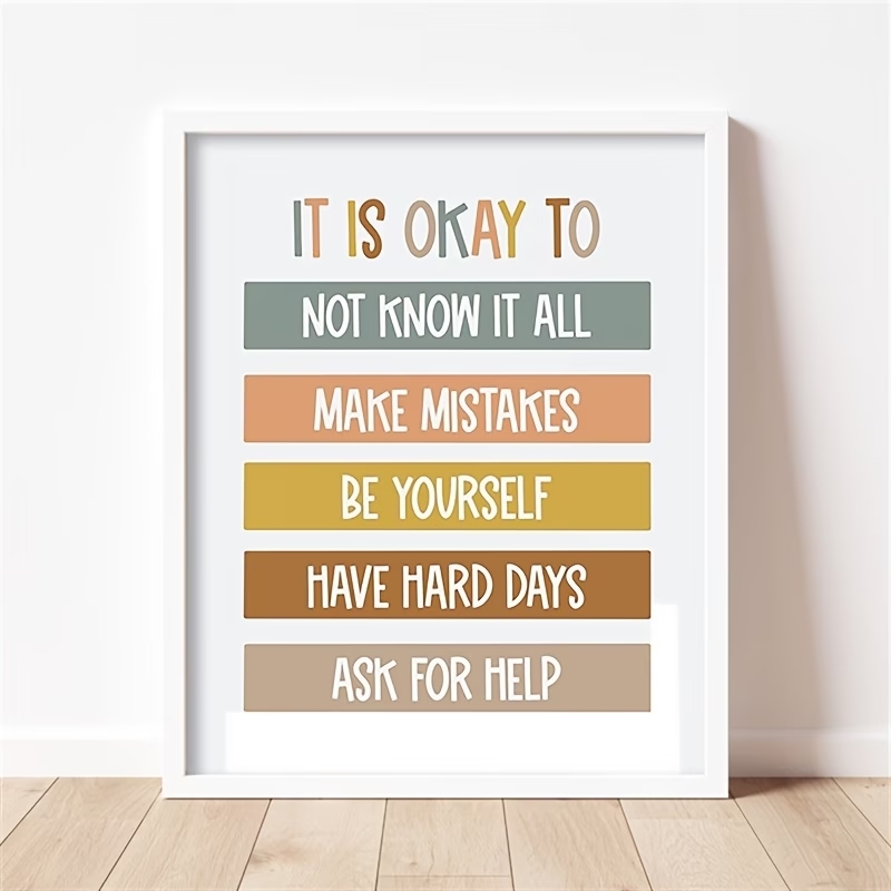 Póster con impresión de citas  - Kids Education Yes reseña y precio