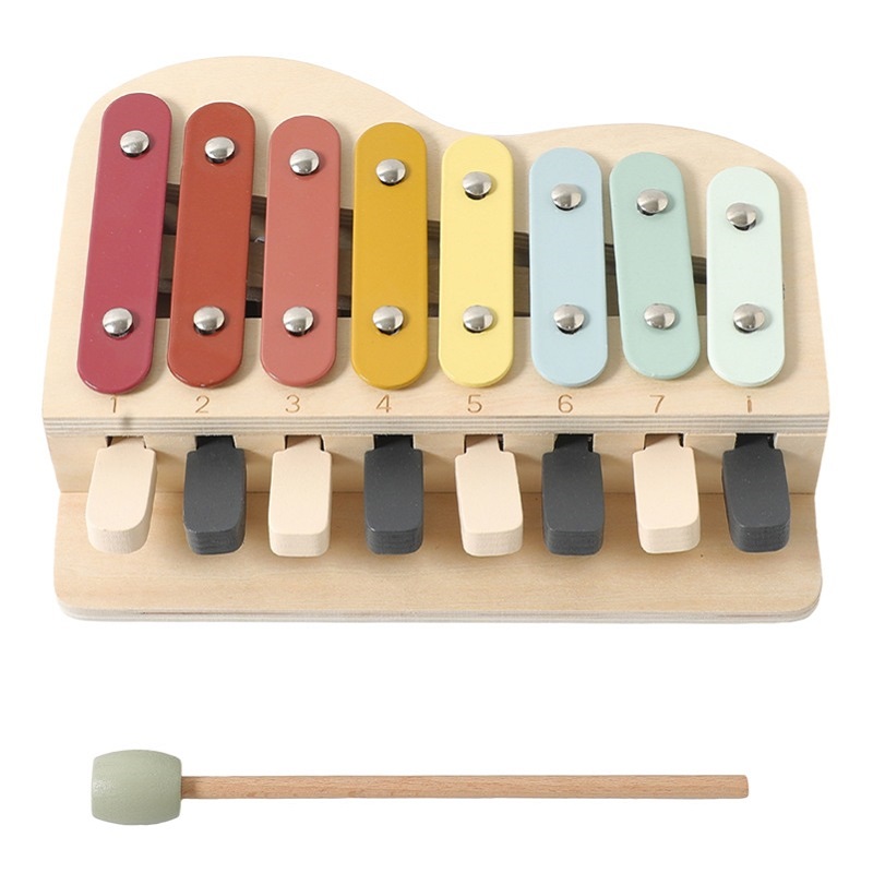 Piano de juguete de madera Mon - Kids Education Learn Tv reseña y precio