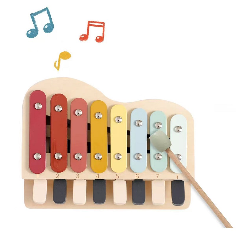 Piano de juguete de madera Mon - Kids Education Learn Tv reseña y precio