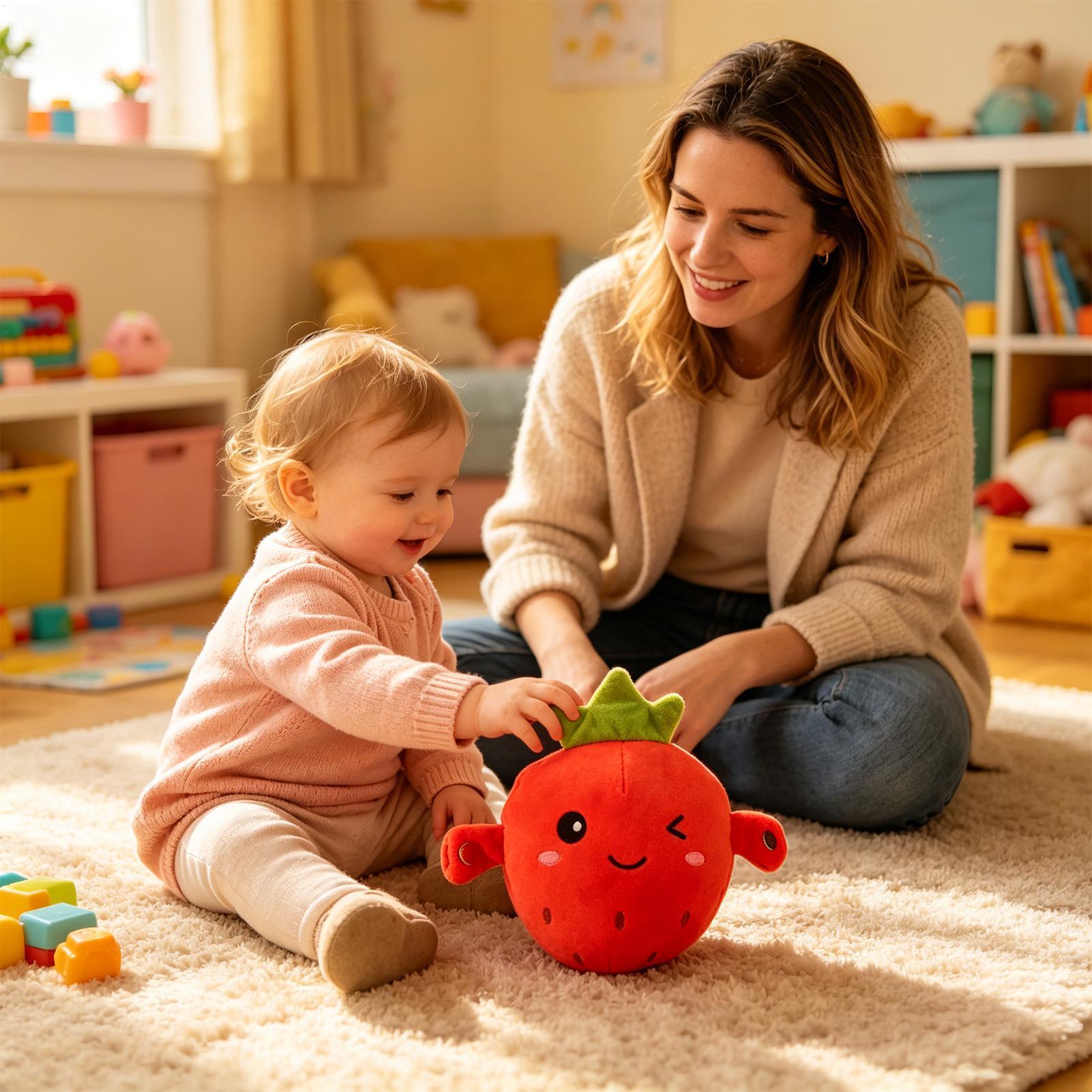 Muñeco de peluche de fresa, ed - Kids Education Learn Tv reseña y precio