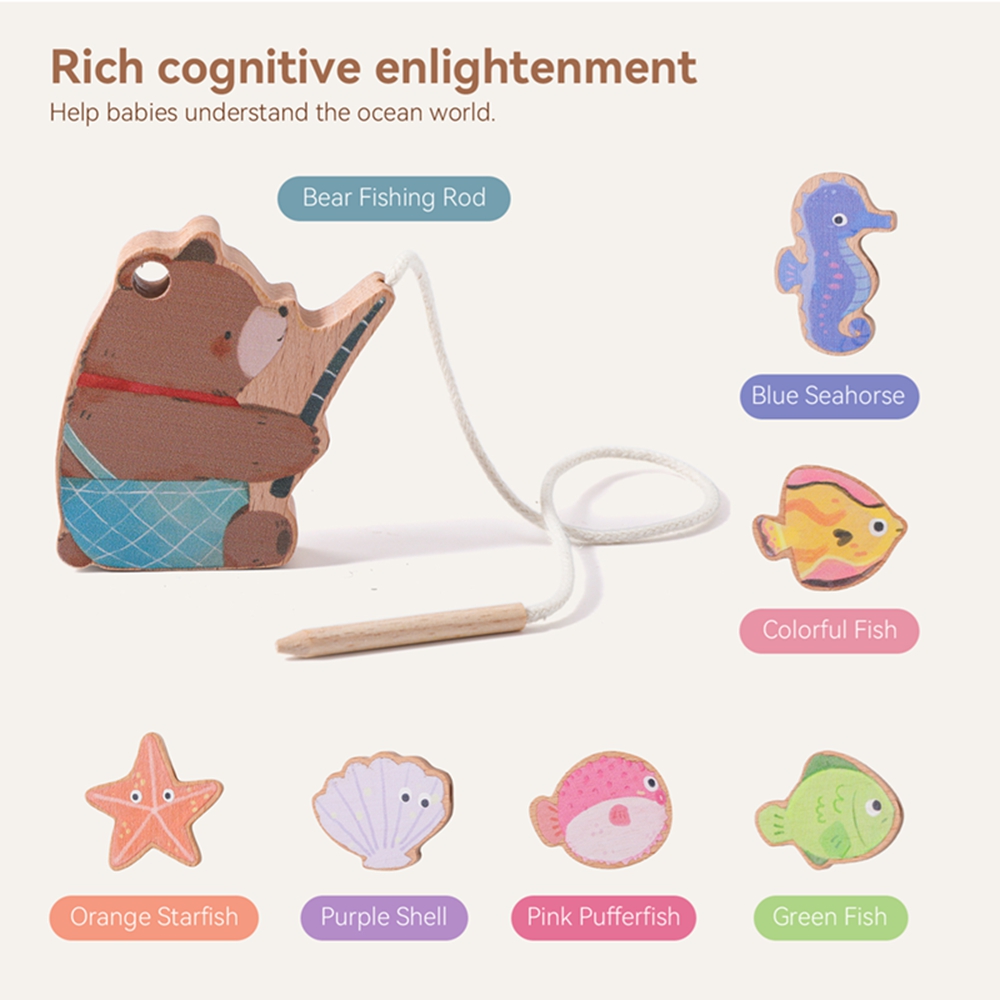 Juguete de enhebrado de madera - Educational Cartoon For Kids reseña y precio