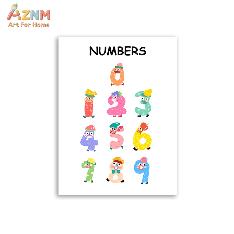 AZNM - Lienzo educativo con nú - Educational Cartoon For Kids reseña y precio